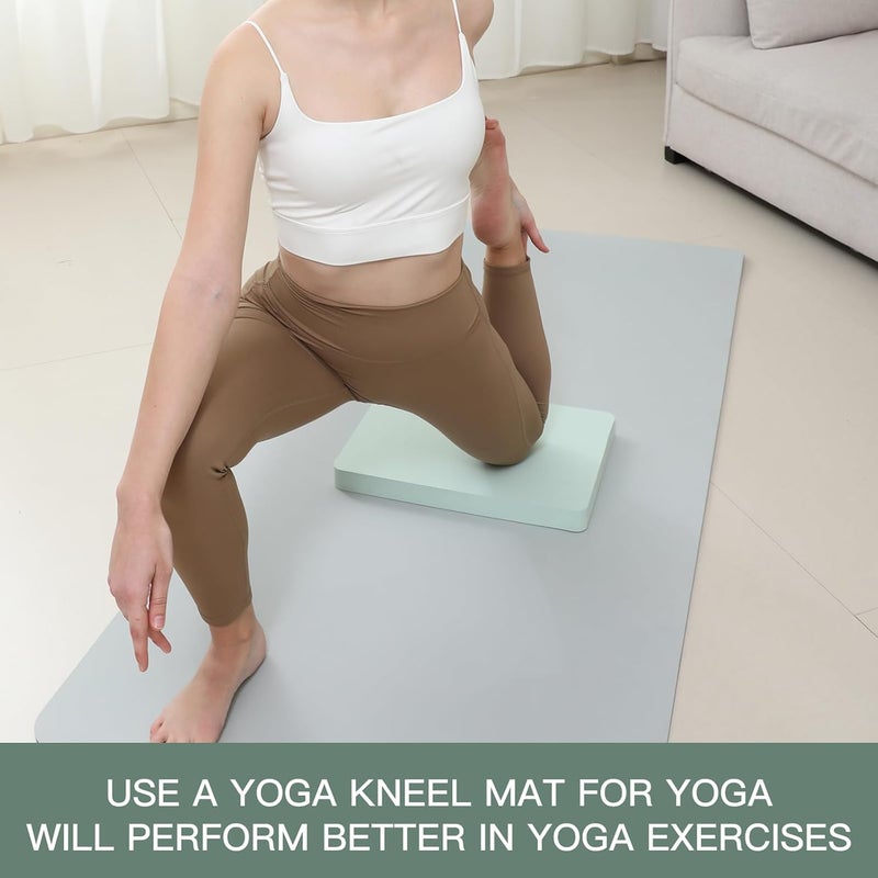WUWAN Yoga kneeling mat, 1.5inch Thick,Knee Push-ups, Plank Support & Yoga Elbows/Knees Mat Provides Cushion for Kneeling & Elbows - Image 2